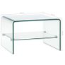 Coffee Table Clear 50x45x33 cm Tempered Glass Image 5