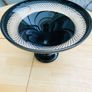 John Rocha Waterford Crystal Black Cut Large Trumpet Bowl Centre Piece Image 4