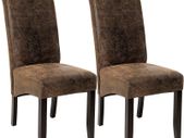 Set of 2 High-Quality Luxury Dining Chairs - Free Delivery Nationwide