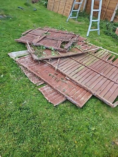 Old wood fence