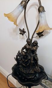 Ornate Table Lamp with water feature.