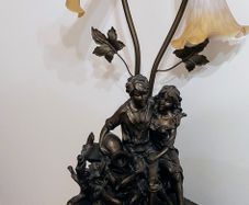 Ornate Table Lamp with water feature.