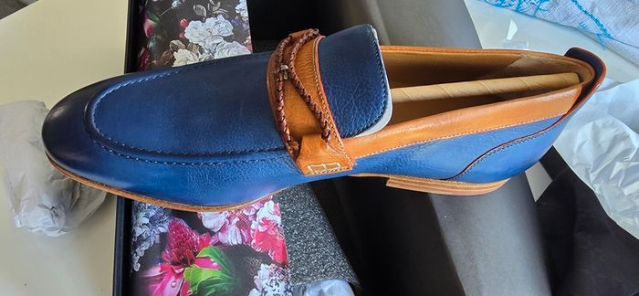 Melvin & Hamilton Men's Low Shoes Loafers Santo 1, Blue, EU 45, UK 11, US 12