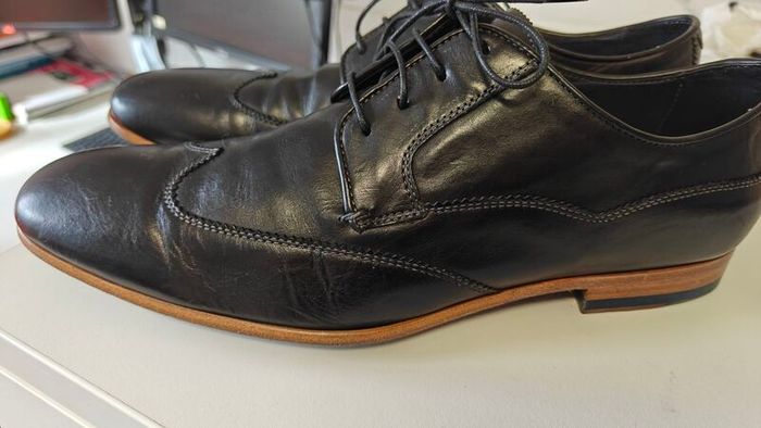 Designer Paul Smith Black Leather Oxford Men's Shoes