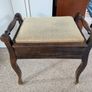 Edwardian Mahogany Piano Stool Image 2