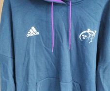 Adidas Munster Rugby Hoodie | Navy/Purple