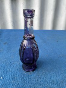 Vintage Morey purple perfume bottle