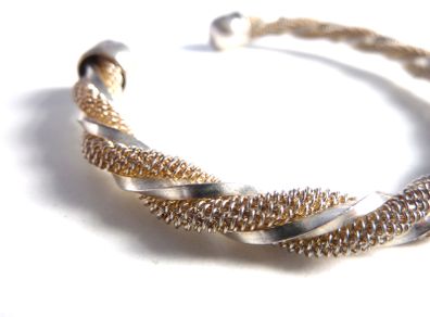 Sterling silver bangle 925 stamped