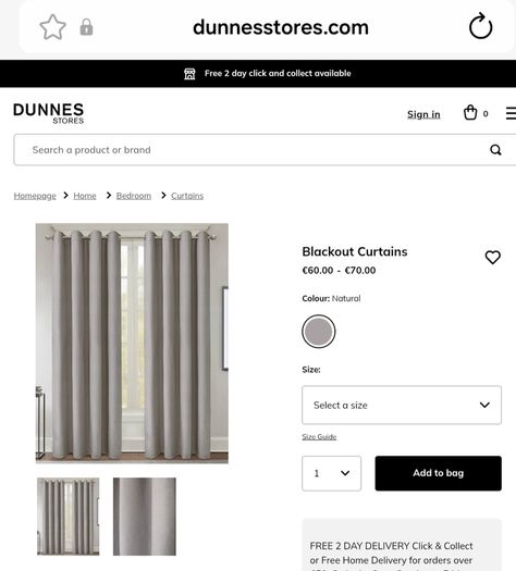 Blackout curtains