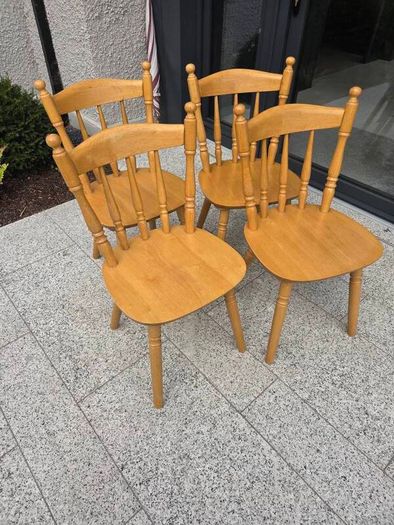 Chairs. Solid Wood 4 in total