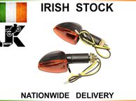 main image for ad Long Stem Bulb Motorcycle Indicators - Black/amber Lens