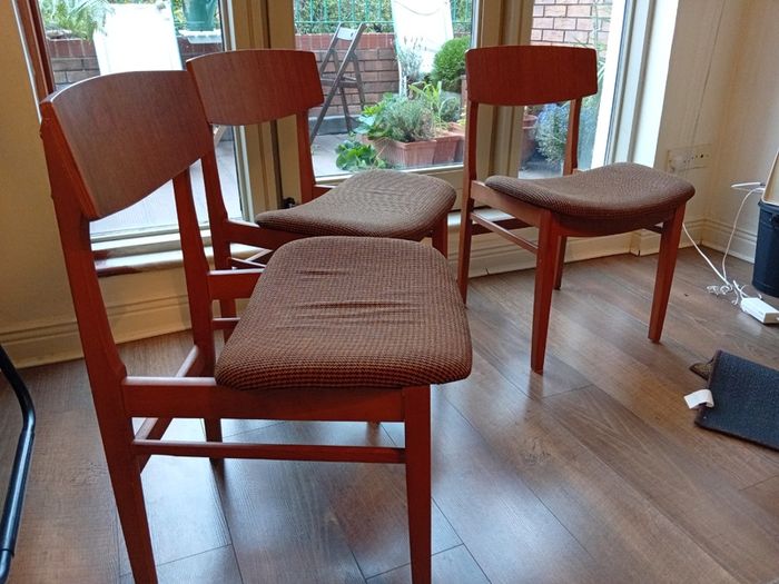 Farstrup Model 210 - Original Danish Mid-Century Teak Dining Chairs X4