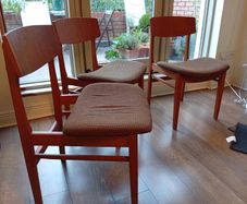 Farstrup Model 210 - Original Danish Mid-Century Teak Dining Chairs X4