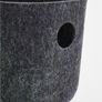 H&M Home Felted Storage Basket Dark Grey c.24.6x13.6x13cm Image 3