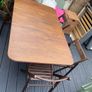 antique oak gate legs table Image 3