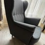 Armchair with stool Image 4