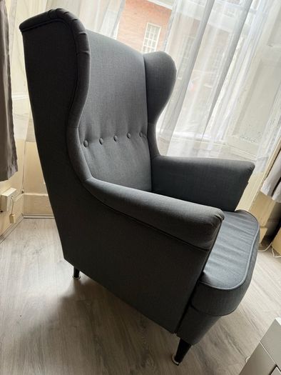 Armchair with stool