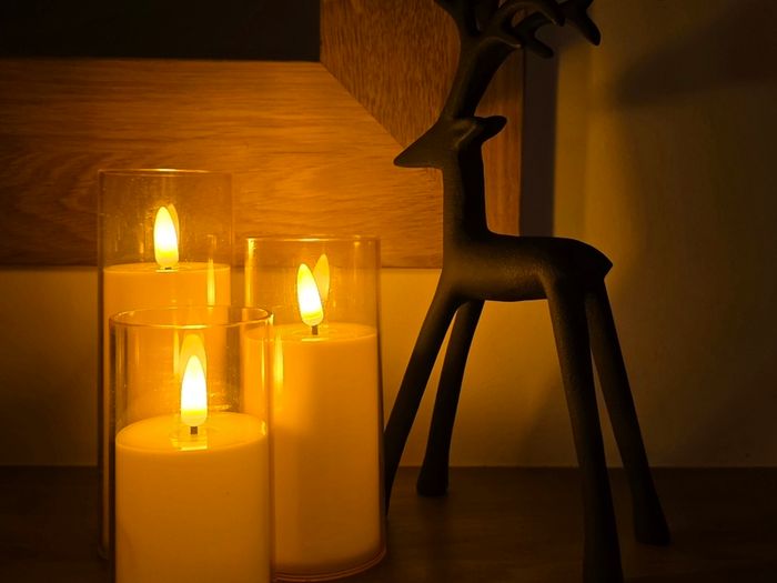 Set of 3 LED candles