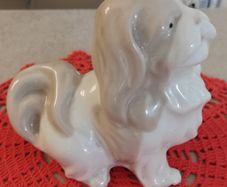 Vintage Spanish Ceramic/Porcelain Pekingese Dog - Clean