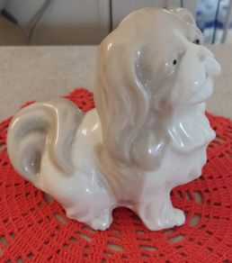Vintage Spanish Ceramic/Porcelain Pekingese Dog - Clean