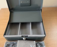 New Grey Cash Box