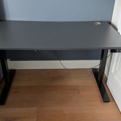 Office Electric Table and Ergonomic Chair
