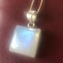 sterling moonstone pendant necklace Image 4