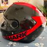 Stunning! Shark Spartan Carbon Helmet Red/Black Size L Image 2