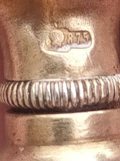 Art Nouveau Russian Gild Silver Scent Bottle