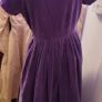 1950s Purple Velvet Vintage Dress Image 4