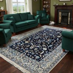 Fine Persian Nain Rug | Hand-Knotted Wool & Silk | 248 x 350 cm / 8.1 x 11.5 ft