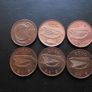 10 Irish 1 penny coins (1995-2000) Nice Condition! Image 2