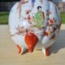 Vintage Japanese 3 Footed Hand Painted Biscuit Jar Image 4