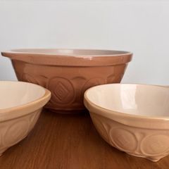 Three Mixing Bowels