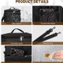10L Insulated Lunch Bag, Large Leakproof Thermal Lunch Box Bag for Men/Women/Adults Cool Bag with Adjustable Shoulder for Work Beach Picnic Camping (Black) Image 7