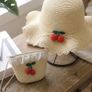 Girls Summer Straw Hat & Bag Set Image 2