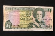 1 Jersey Pound banknote (St. Helier Parish Church)