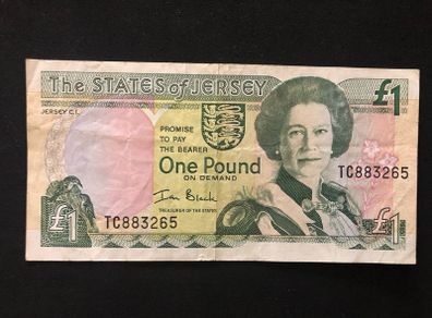 1 Jersey Pound banknote (St. Helier Parish Church)