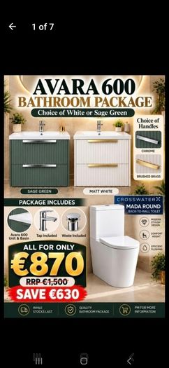 Crosswater, Rt large bathroom packadge