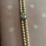Double strand Faux pearls with Diamond clasp Image 6