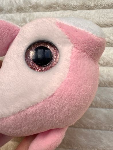 Pink white Dolphin Jumbo approx. 19 cm. (with tail) The batteries are running out Used Please see photos