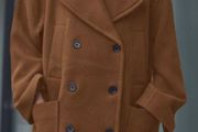 next oversized tan coat size 16/18 wool mix