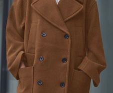 next oversized tan coat size 16/18 wool mix