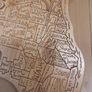 Chicago wooden map. Image 4