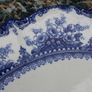 Vintage Ironstone Blue and white Transfer Serving Plates HUDSON WILCOX & TILL - England 16"x12" and 14"x11" Image 7