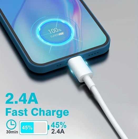 2.4A USB Type-C Fast Charging Data Sync Cable For Samsung