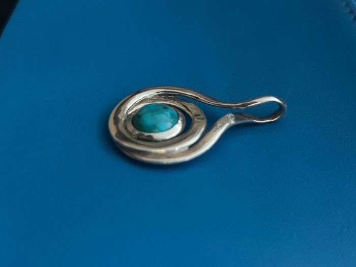 Turquoise & Silver Pendant