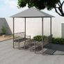 Garden Pavilion with Table and Benches 2.5x1.5x2.4 m Anthracite Image 3