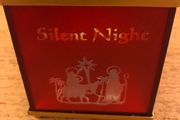 'Silent Night' Glass Candle Holder