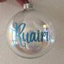 Personalised Glass Christmas Baubles Image 2